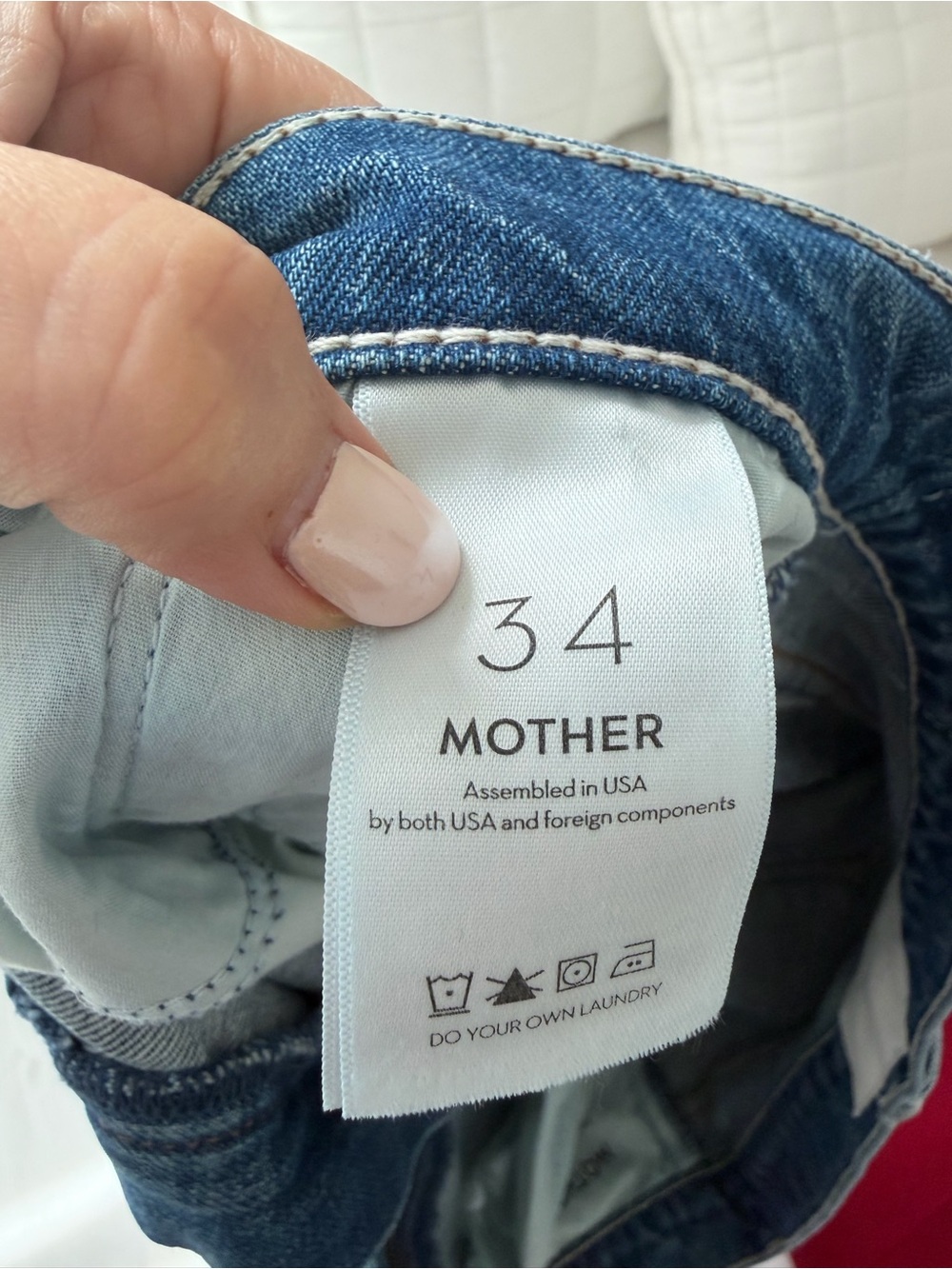 MOTHER Superior Jeans - High Waisted Rider Ankle - Running with Scissors 34 - Picture 5 of 8